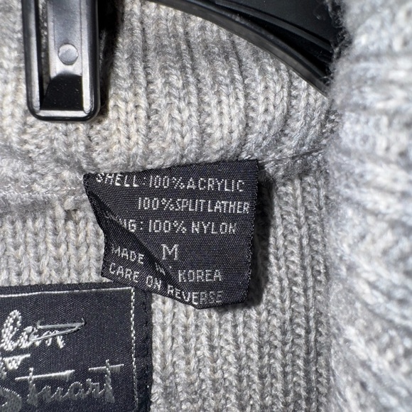 Alan Stuart Gray Ribbed Cardigan Button Down Sweater Size M - Picture 4 of 7